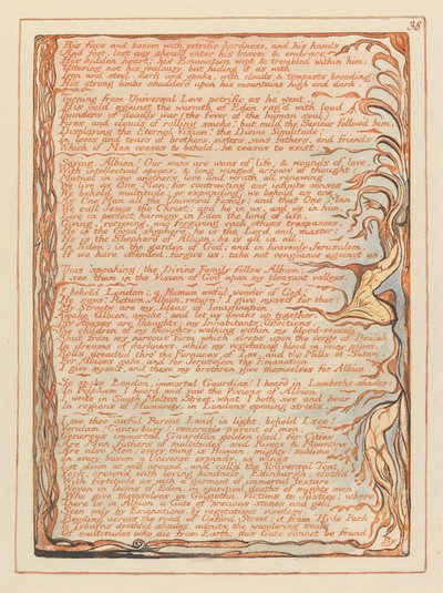 Jerusalem, Tafel 38 von William Blake